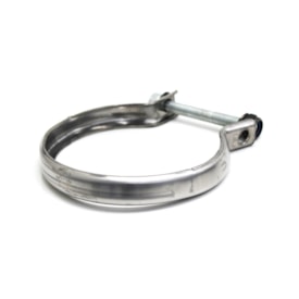 BEPO | B072Z | ABRACADEIRA 3.1/2POL COM CANALETA TUBO/CANO ESCAPEMENTO MB ATEGO/ATRON/AXOR (INOX)