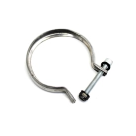 BEPO | B072Z | ABRACADEIRA 3.1/2POL COM CANALETA TUBO/CANO ESCAPEMENTO MB ATEGO/ATRON/AXOR (INOX)