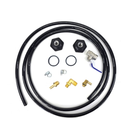 BEPO | M195O | KIT INTERLIGACAO INFERIOR PARA TANQUE PLASTICO AUXILIAR FORD/VW/MB (ROSCA M38 COM COTOVELO 90 GRAUS M14 X 3/8) (MONTA COM TANQUES D651/D654/D702)