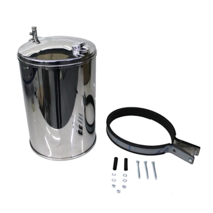 BEPO | M323 | COROTE/BARRICA DAGUA 30L (COM SUPORTE/CINTA DE FIXACAO) INOX