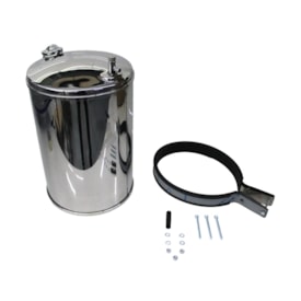 BEPO | M323 | COROTE/BARRICA DAGUA 30L (COM SUPORTE/CINTA DE FIXACAO) INOX