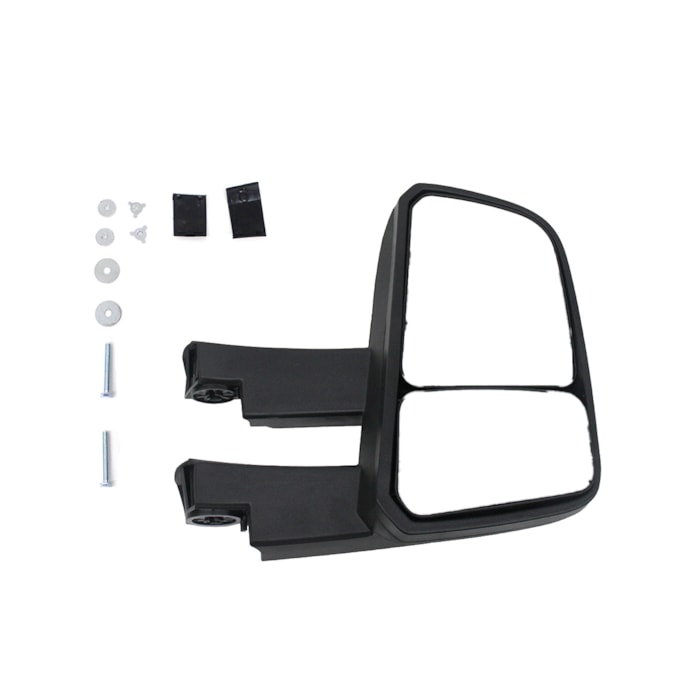 BEPO | W806 | CONJUNTO ESPELHO RETROVISOR LD CONVEXO BIFOCAL SUPERIOR/INFERIOR VW NOVO DELIVERY (COM BRACO LONGO) (MANUAL)-d410bb3e-ea47-4c2e-aa43-76dd61082bf7