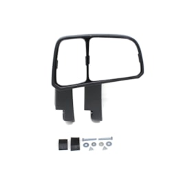 BEPO | W806A | CONJUNTO ESPELHO RETROVISOR LE CONVEXO BIFOCAL SUPERIOR/INFERIOR VW NOVO DELIVERY (COM BRACO LONGO) (MANUAL)