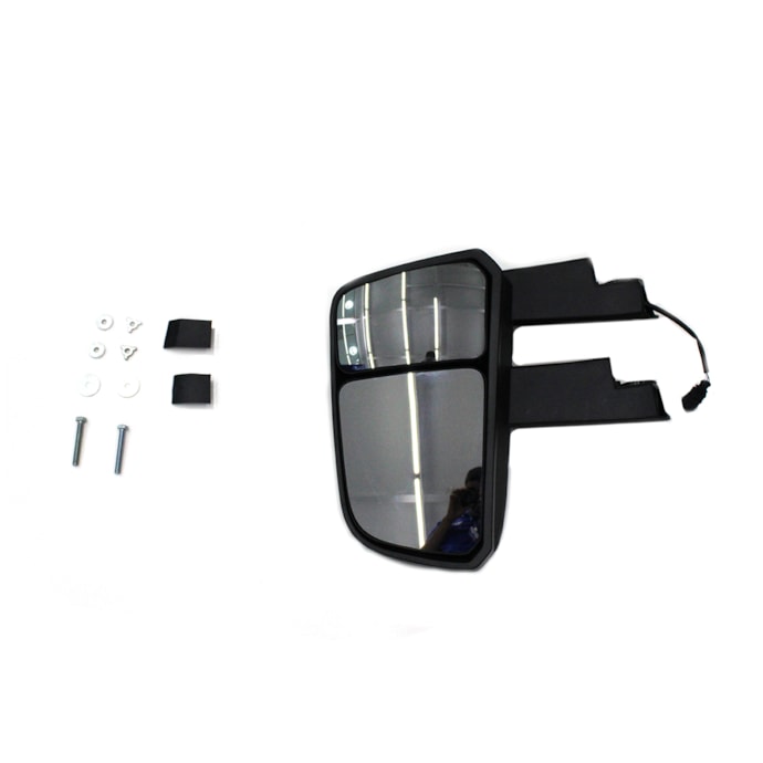 BEPO | W808 | CONJUNTO ESPELHO RETROVISOR LD CONVEXO BIFOCAL SUPERIOR/INFERIOR VW NOVO DELIVERY (COM BRACO LONGO - SEM BASE FIXACAO) (ELETRICO COM DESEMBACADOR)-f783dee7-6061-46d6-abc4-b7e517174c14