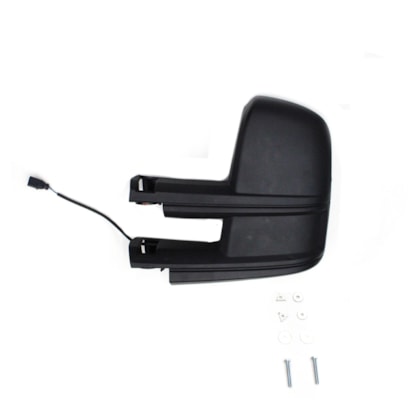 BEPO | W808A | CONJUNTO ESPELHO RETROVISOR LE CONVEXO BIFOCAL SUPERIOR/INFERIOR VW NOVO DELIVERY (COM BRACO LONGO - SEM BASE FIXACAO) (ELETRICO COM DESEMBACADOR)