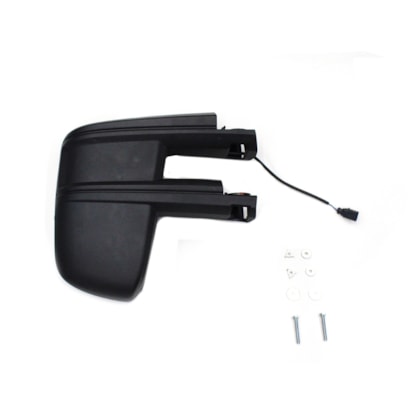 BEPO | W808A | CONJUNTO ESPELHO RETROVISOR LE CONVEXO BIFOCAL SUPERIOR/INFERIOR VW NOVO DELIVERY (COM BRACO LONGO) (ELETRICO COM DESEMBACADOR)