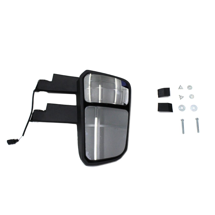 BEPO | W808A | CONJUNTO ESPELHO RETROVISOR LE CONVEXO BIFOCAL SUPERIOR/INFERIOR VW NOVO DELIVERY (COM BRACO LONGO - SEM BASE FIXACAO) (ELETRICO COM DESEMBACADOR)-5dc3201c-3495-41c8-8fee-2171620781dd