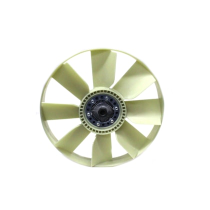 BORG WARNER | 178070000496 | CONJUNTO HELICE PLASTICO 8PAS COM ARO COM VISCOSA VW CONSTELLATION | FORD CARGO NOVO PANDA | MOTOR CUMMINS SERIE ISC