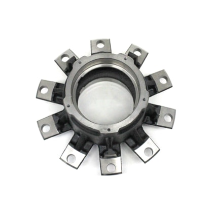 CASTERTECH | CT070 | CUBO 10F RODA DISCO 9090 CARRETA FACHINNI/RANDON RADIAL OUTBOARD (ROLAMENTOS 32218) (COM ABS) (TAMPA/CALOTA 5F) (DIAMETRO 284,95/335MM X ALTURA 195,50MM) (9090)
