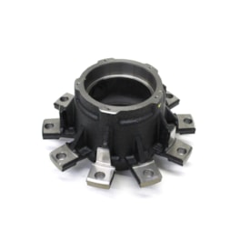 CASTERTECH | CT070 | CUBO 10F RODA DISCO 9090 CARRETA FACHINNI/RANDON RADIAL OUTBOARD (ROLAMENTOS 32218) (COM ABS) (TAMPA/CALOTA 5F) (DIAMETRO 284,95/335MM X ALTURA 195,50MM) (9090)