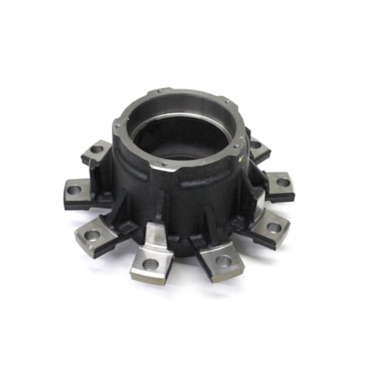 CASTERTECH | CT070 | CUBO 10F RODA DISCO 9090 CARRETA RANDON RADIAL OUTBOARD (ROLAMENTOS 32218) (COM ABS) (TAMPA/CALOTA 5F) (DIAMETRO 284,95/335MM X ALTURA 195,50MM) (9090)