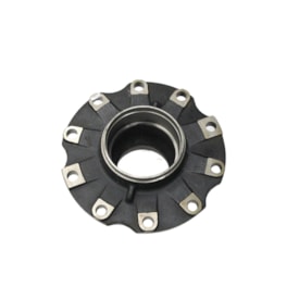 CASTERTECH | CT073 | CUBO 10F RODA 8090 EIXO TANDEN E CARRETA/TRUCK (ROLAMENTOS 32218 E 804358) (TAMPA/CALOTA 4F) (DIAMETRO 280,80/335MM X ALTURA 196MM)