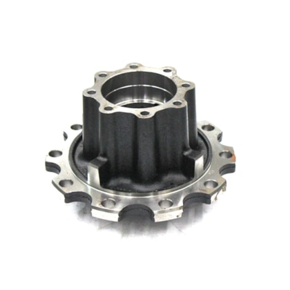 CASTERTECH | CT081 | CUBO 10F RODA TRASEIRA VOLVO VM | ONIBUS AGRALE 15190 (COM ABS) (ALTURA 220MM) (ROLAMENTOS 572/580 E 594A/592A)