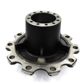 CASTERTECH | CT082 | CUBO 10F RODA TRASEIRA VW CONSTELLATION/ONIBUS 13190/14190/15190 MOTOR EURO 5 | VW CONSTELLATION 14190/17190 EURO 6 (COM ABS) (ROLAMENTOS 594A/592A E 572/580 E RETENTOR 02485BY) (ALTURA TOTAL 260MM)