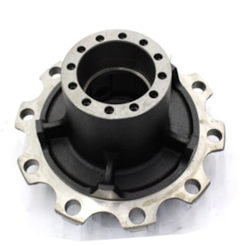 CASTERTECH | CT082 | CUBO 10F RODA TRASEIRA VW CONSTELLATION/ONIBUS 13190/14190/15190 MOTOR EURO 5 | VW CONSTELLATION 14190/17190 EURO 6 (COM ABS) (ROLAMENTOS 594A/592A E 572/580 E RETENTOR 02485BY) (ALTURA TOTAL 260MM)