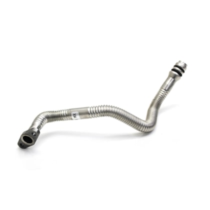 CUMMINS | 3287818 | TUBULACAO/CONEXAO RIGIDO DRENO TURBINA/TURBO COMPRESSOR FORD/VW MOTOR CUMMINS SERIE ISB 3.9/4.5 4CIL (COM ANEL ORING) (370MM)