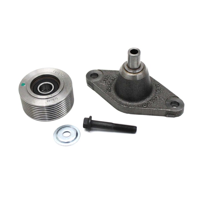 CUMMINS | 3358266 | SUPORTE COMPLETO COM POLIA ESTRIADA E PARAFUSO BOMBA COMBUSTIVEL FORD CARGO NOVO PANDA-b2751f7b-f471-4a51-ac21-6007cf5c270c