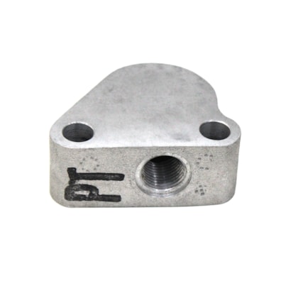 CUMMINS | 3904692 | SUPORTE/BASE ESPACADORA FIXACAO CONEXAO RETA PARA TUBO/CANO RETORNO COMPRESSOR AR HOLSET FORD CARGO 814/815 MOTOR CUMMINS SERIE B/BT 3.9 4CIL (ROSCA 1/2 NPT)