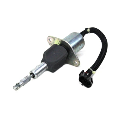 CUMMINS | 3928160 | VALVULA SOLENOIDE 12V PARADA MOTOR CUMMINS (CONECTOR RETANGULAR) (3 FIOS) (USE CHICOTE TAG971206)