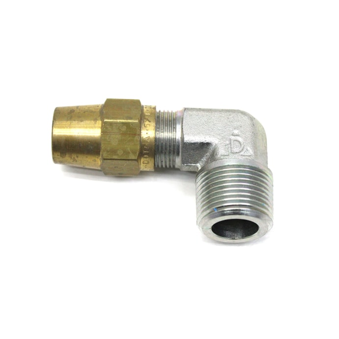 CUMMINS | 3971095 | CONEXAO/COTOVELO 90 GRAUS 3/4 NPT 14F X 13/16 18F (COM PORCA PARA TUBO TECALON 5/8) FORD MOTOR CUMMINS-31e60dd9-2905-4ebe-9e33-e8d137aa7e14