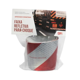 DM FAIXA REFLETIVAS | DMPACH-1 | FAIXA REFLETIVA PARACHOQUE LD/LE (10CM X 2,40MTS)