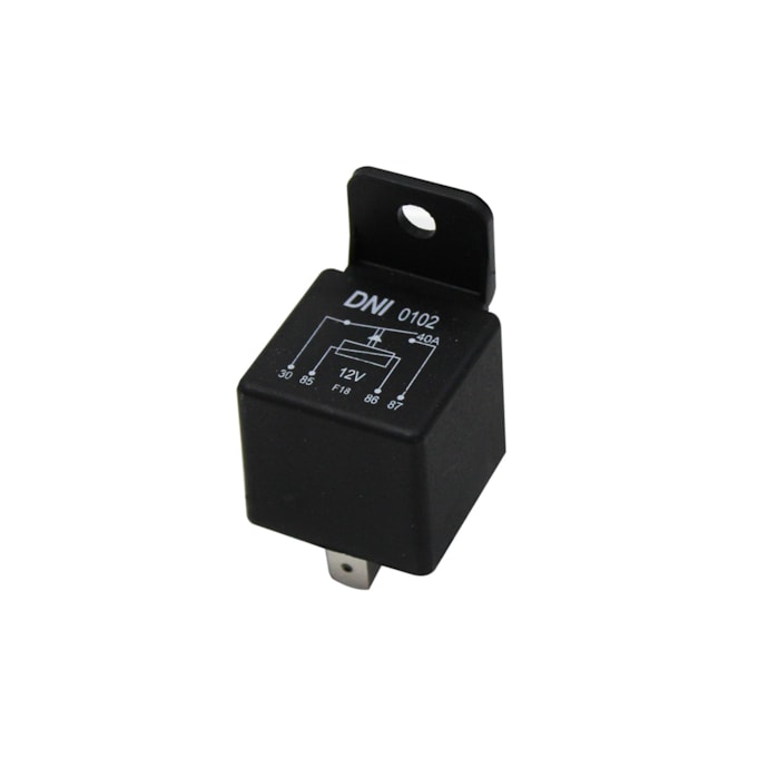 DNI | DNI0102 | RELE AUXILIAR 12V 40A PARTIDA A FRIO E TEMPORIZADOR AR CONDICIONADO VW (4 TERMINAIS) (COM SUPORTE)-80070f0b-d17d-477c-9ac1-2eeb3ffae787