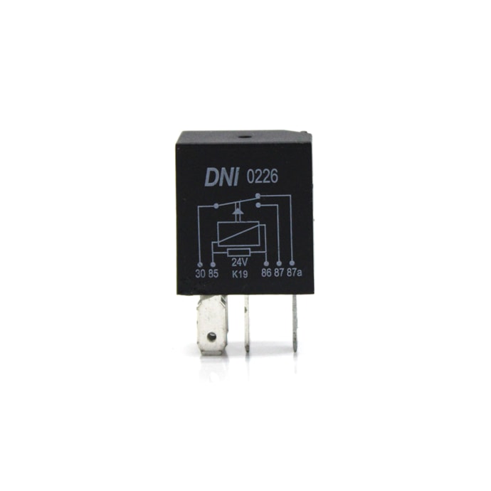 DNI | DNI0226 | MINI RELE AUXILIAR REVERSOR 24V 40A/30A (5 TERMINAIS) (SEM SUPORTE) MB-1b9181aa-8da2-4d49-b202-5be783ba9350