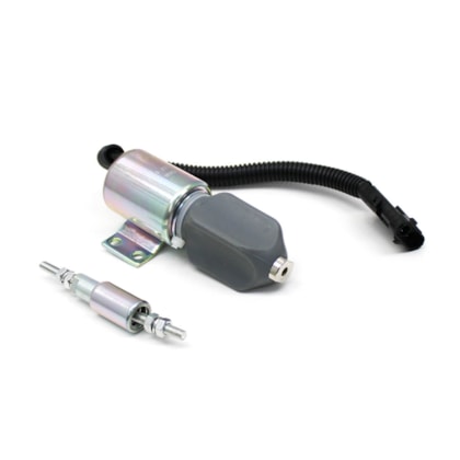 DNI | DNI8037 | VALVULA SOLENOIDE 12V VW MOTOR CUMMINS (CONECTOR RETANGULAR) (3 FIOS)