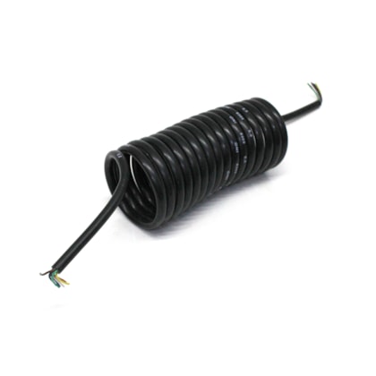 DNI | DNI8305 | CHICOTE ESPIRAL 5,5 METROS SEM CONECTOR PARA TOMADA ENGATE CARRETA 7 VIAS/POLOS USO UNIVERAL