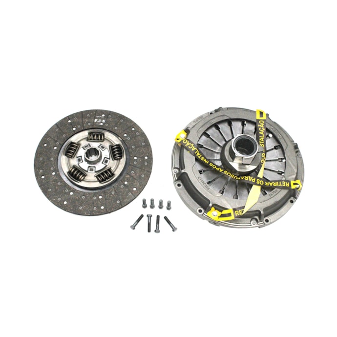EATON EMBREAGEM | 1047111RM | KIT EMBREAGEM 395MM 10E MONODISCO (PARA USO COM TUBO TUBO GUIA) FORD CARGO NOVA PANDA MOTOR EURO 5 (REVESTIMENTO ORGANICO STD) (4000 LBS SISTEMA PUXAR) (REMANUFATURADO)-0e9af532-9da7-4d14-985b-cb97f8a20f9c