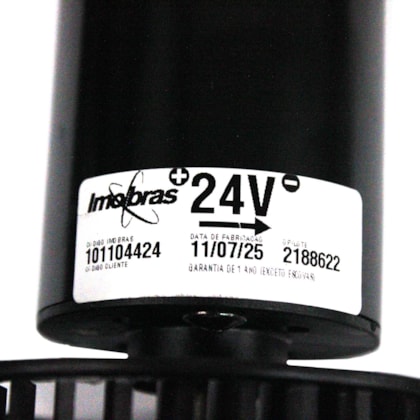 F CONFUORTO | 324498 | MOTOR ELETRICO/VENTOINHA 24V CLIMATIZADOR/INTERCLIMA/CAIXA AR/VENTILACAO USO UNIVERSAL (105X287MM)