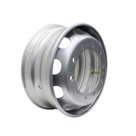 FACCHINI | 0308970504 | RODA 10F 22,50 X 8,25 PARA PNEU 295 RADIAL SEM CAMARA | CARRETA/FORD/IVECO/VW/MB/VOLVO/SCANIA (FURO RETO - PARA PORCA OSCILANTE) (COM VALVULA/BICO)