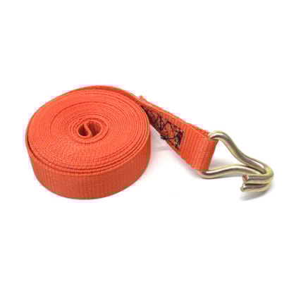 FITACABO | 16159 | KIT CATRACA MOVEL COM CINTA PARA AMARRACAO DE CARGA 800 KILOS (25MM X 4 METROS) (SISTEMA J)  (COR LARANJA)