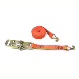 FITACABO | 16159 | KIT CATRACA MOVEL COM CINTA PARA AMARRACAO DE CARGA 800 KILOS (25MM X 4 METROS) (SISTEMA J) (COR LARANJA)