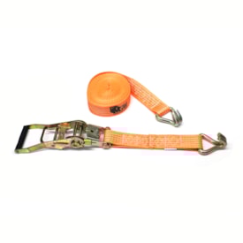 FITACABO | 23818 | KIT CATRACA MOVEL COM CINTA PARA AMARRACAO DE CARGA 5 TONELADAS (50MM X 9 METROS) (SISTEMA J) (COR LARANJA)