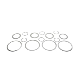 FLAUS | 702096 | KIT CALCO/ESPACADOR/AJUSTE REGULAGEM ROLAMENTO PINHAO FORD/VW EIXO DANA 284/284HD/411/480 (37X45MM (6) | 52X68MM (4) | 92X114MM (4))