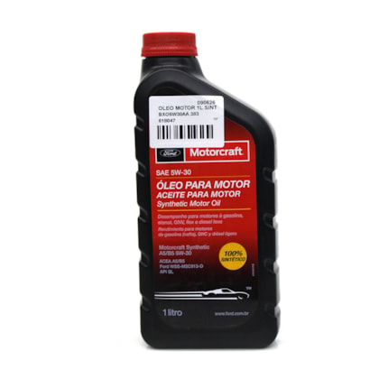 FORD MOTOR COMPANY | BXO5W30AA | OLEO MOTOR 5W30 SINTETICO API SL ACEA A5/B5 FORD TRANSIT