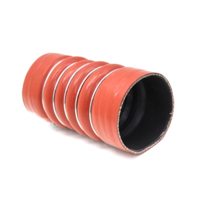 FOUR RUBBER | A3885287682 | MANGUEIRA INTERCOOLER 110X110X220MM LADO QUENTE MB 1935/1938/1941/1945/2635 SILICONE VERMELHO 5 ANEIS