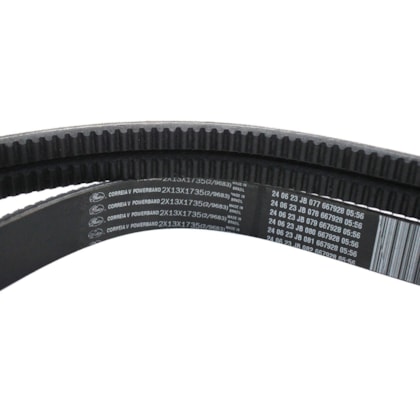 GATES | 2X13X1735 | CORREIA V DUPLA 2X13X1735 ALTERNADOR/BOMBA DAGUA/COMPRESSOR AR MB MOTOR OM457LA