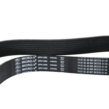 GATES | 8PK1490 | CORREIA MICRO V 8PK1490 VW MOTOR CUMMINS SEM AR CONDICIONADO