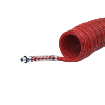 GENUINE PARTS | 1070091 | MANGUEIRA ESPIRAL 6,5 METROS (VERMELHA) MB (CONEXAO ROSCA M16X1,5) CAVALO/CARRETA