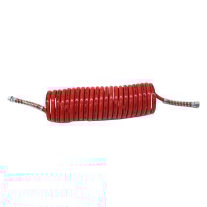 GENUINE PARTS | 1070091 | MANGUEIRA ESPIRAL 6,5 METROS (VERMELHA) MB (CONEXAO ROSCA M16X1,5) CAVALO/CARRETA