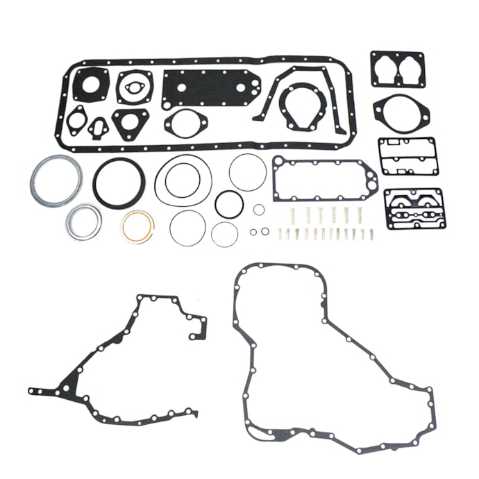 GENUINE PARTS | MMJ358 | JG JUNTAS INFERIOR MOTOR CUMMINS SERIE C 8.3 6CIL (COM RETENTORES POLIA/VOLANTE) (SEM RETENTORES HASTE)-fed79e19-9e77-485a-842c-a17c5f8f4d94