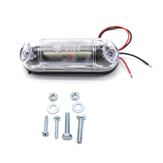 GLR LANTERNAS | GL1035 | LANTERNA 1 LED BIVOLT 12V/24V ILUMINACAO LUZ PLACA TRASEIRA (USO UNIVERSAL/CARRETA)(LENTE CRISTAL)-a3491665-16c2-4746-a83a-a7cbf7c8b9d2