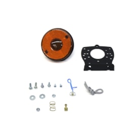 GLR LANTERNAS | GL1153ACRAM | LANTERNA LATERAL BAU/CARRETA COM SUPORTE (AMBAR/AMARELA)