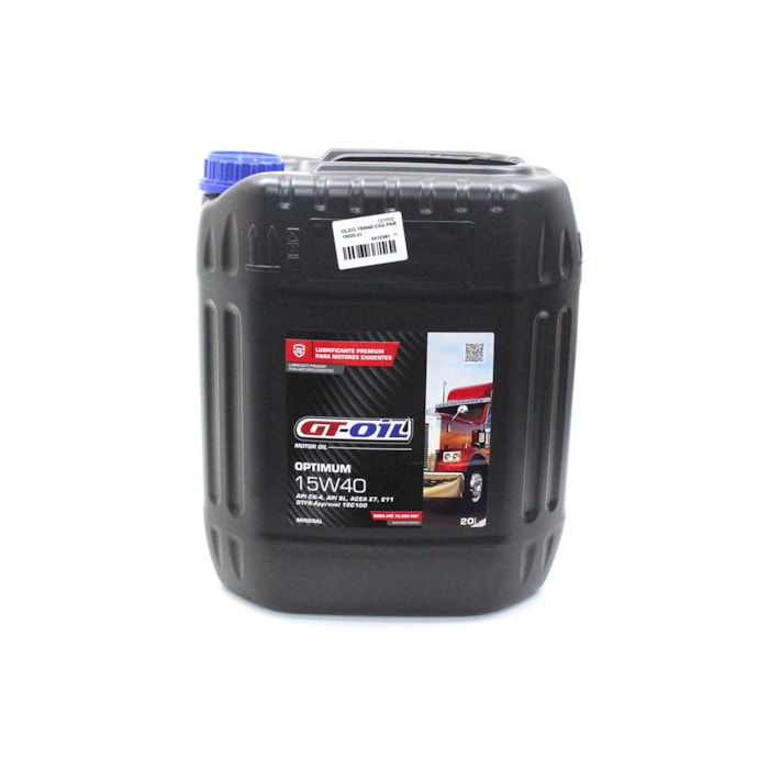 GTOIL LUBRIFICANTES | 15020 | BALDE OLEO 15W40 CK4 PARA NOVO DELIVERY GTOIL 20LT-314fec74-ab30-4696-a2ea-63e9c08a5a79