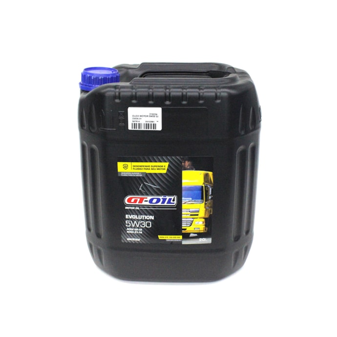 GTOIL LUBRIFICANTES | 23020 | OLEO MOTOR 5W30 SINTETICO GTOIL EVOLUTION 20L-5d593034-97af-41b4-87bd-e2e20e67714c