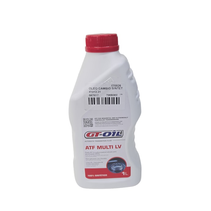 GTOIL LUBRIFICANTES | 41012 | OLEO CAMBIO SINTETICO FLUIDMATIC MV LV GTOIL VW NOVO DELIVERY EXPRESS - 1L-b1bf3a93-1ca1-4b49-8152-0d8f7d74ea95