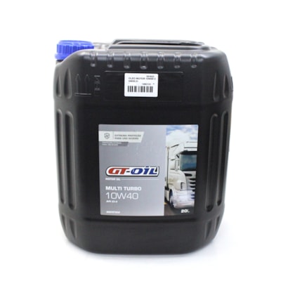 GTOIL LUBRIFICANTES | A6020 | BALDE OLEO MOTOR 10W40 CI4 MULTI TURBO GTOIL 20L