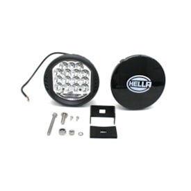 HELLA | HL1F7358117161 | KIT FAROL HELLA REDONDO MULTIVOLT 10V A 30V MILHA/AUXILIAR NEBLINA LED 500 (15 LEDS)